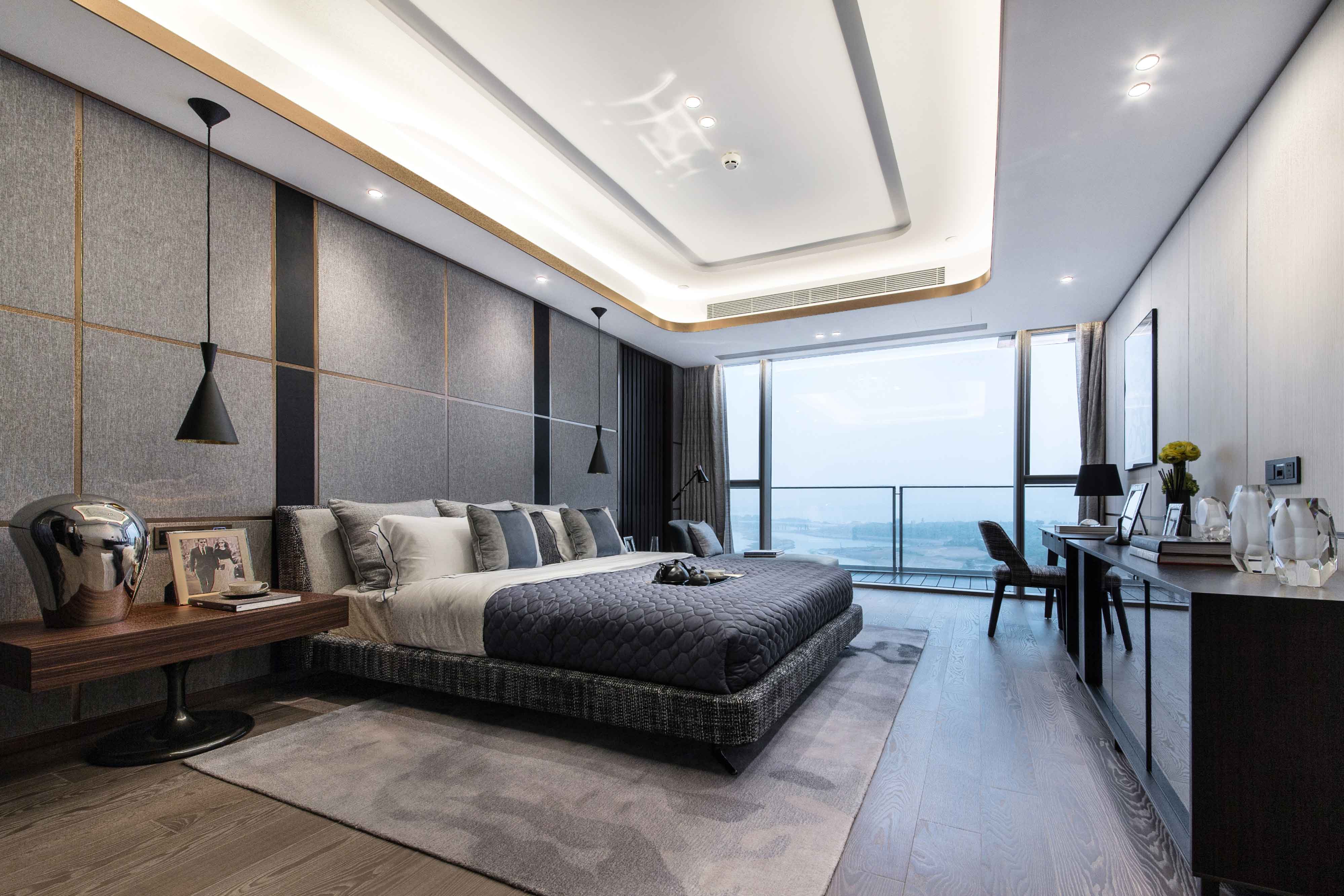 チャイナクラシックデザインベッドルームキングサイズベッドホテルルーム家具