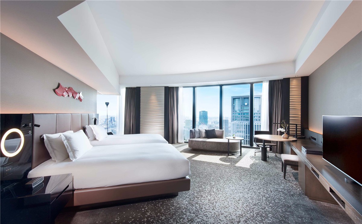 ヨーロッパスタイルが完成した5つ星の豪華なモダンホテルベッドルーム家具ベッドルームセットホテル家具